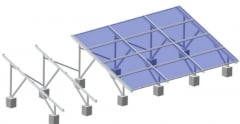 Aluminum Ground Mounting System-Railless